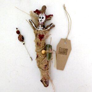 NEW CRADLE TO GRAVE CURIOSITIES HANDCRAFTED VOODOO DOLL PROP ODDITY